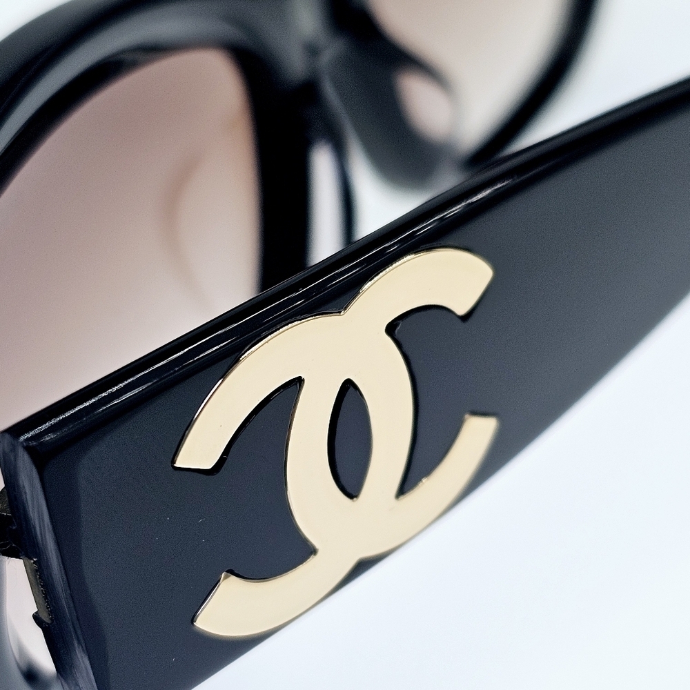 Chanel 5493-A C622/S5 Women's Black/Brown Gradient Sunglasses - Picture 2 of 16